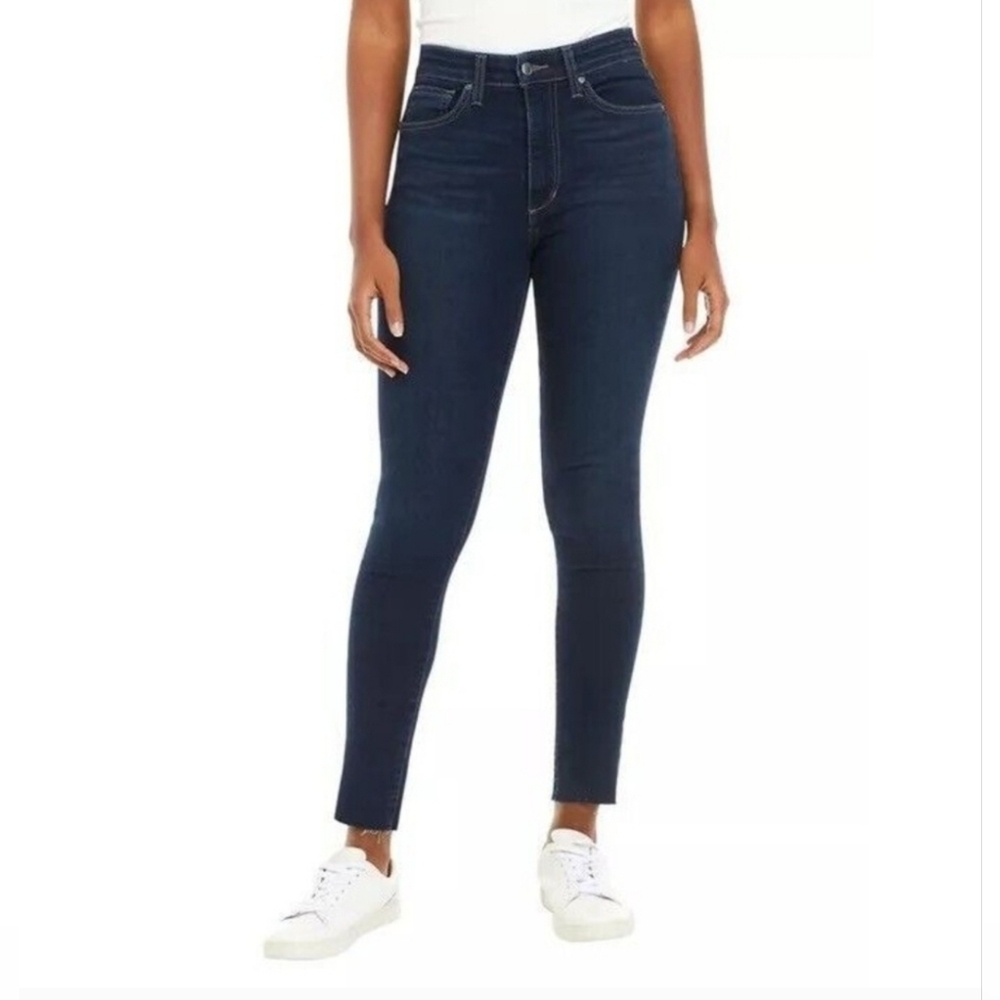 Joe's Jeans Women's Navy High Rise Skinny Ankle Raw‎ Hem Jeans in Amsterdam W26